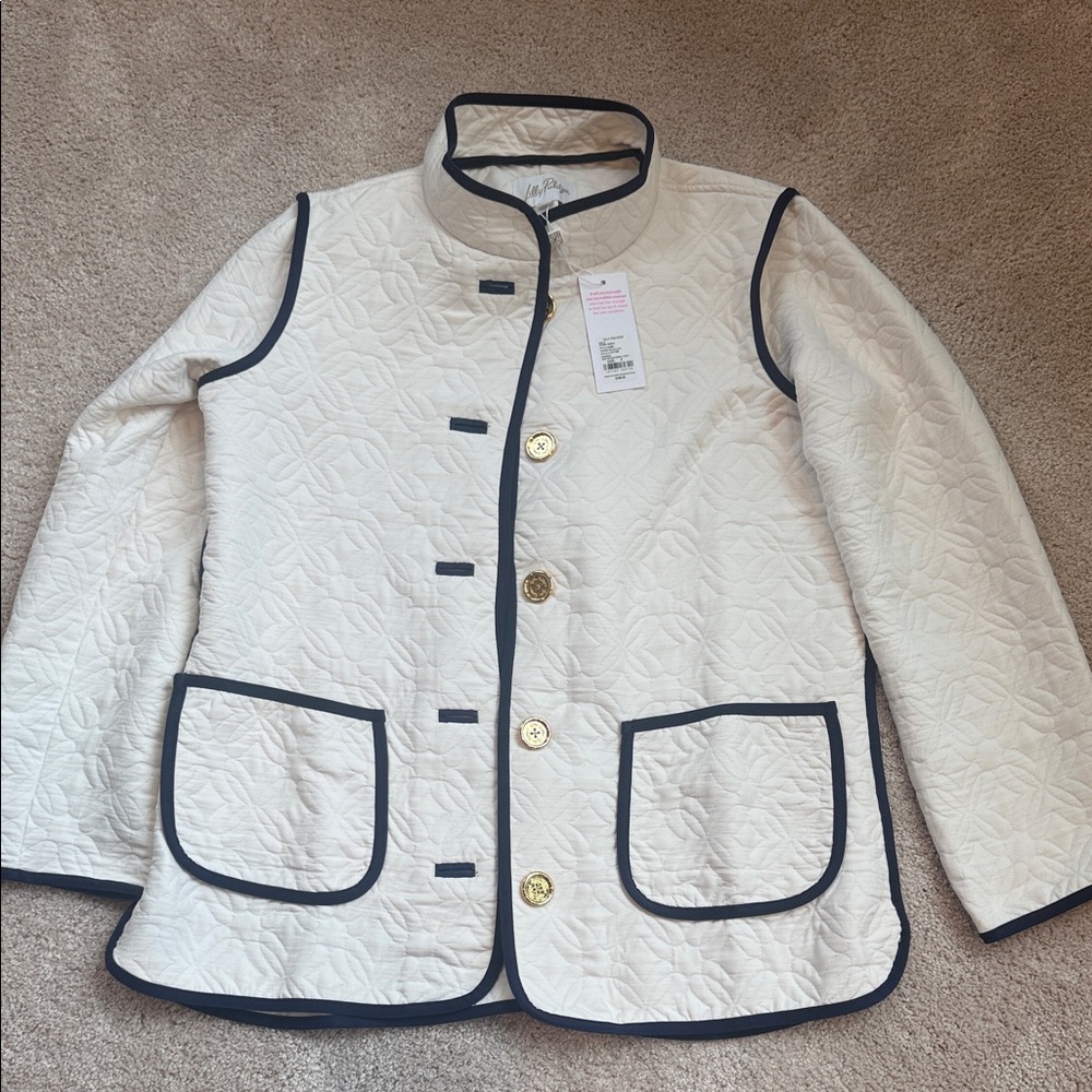 NWT Lilly Pulitzer Georgine Quilted Jacket 6